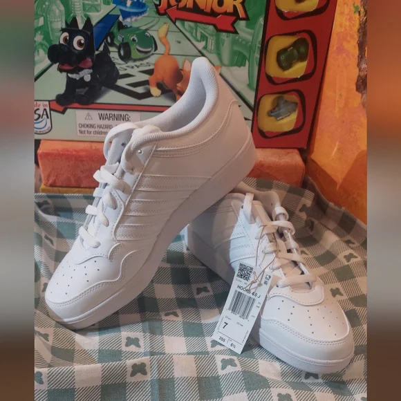 adidas Men's White Sneakers - Picture 5 of 6